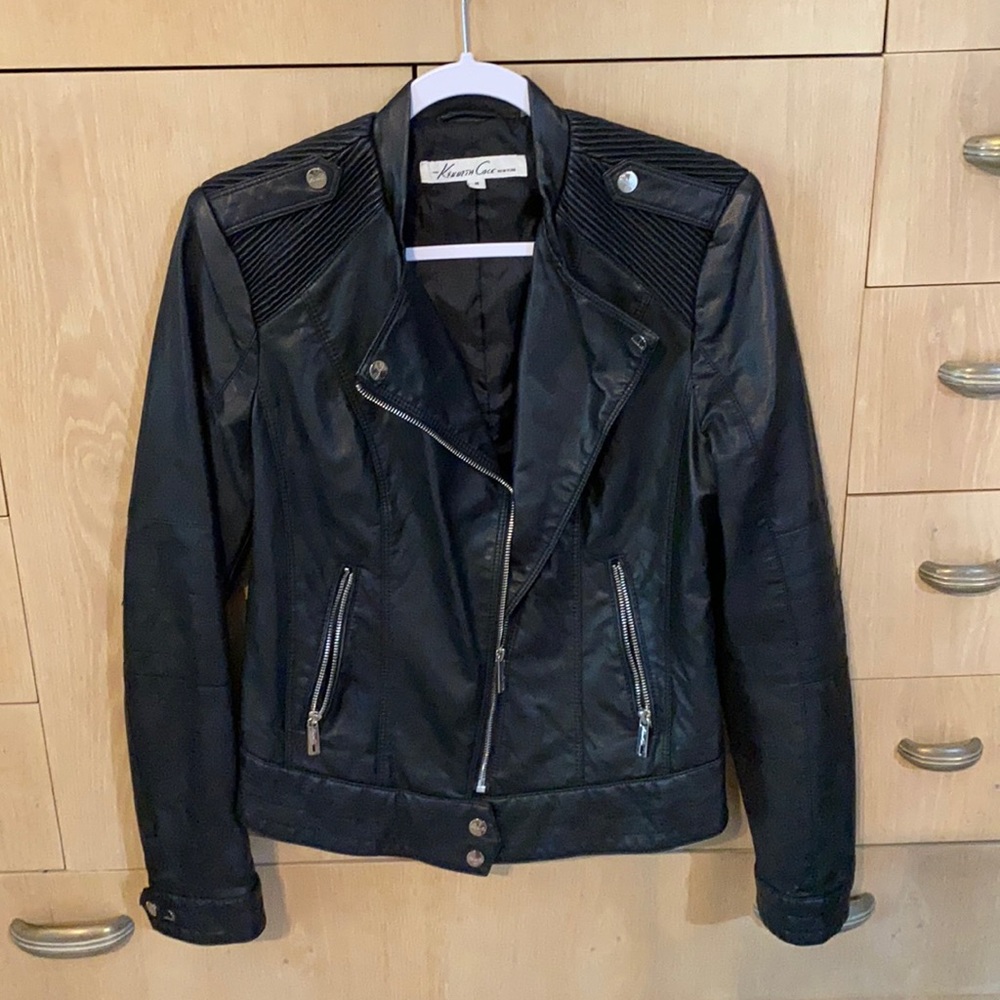 Kenneth Cole Faux Leather Jacket